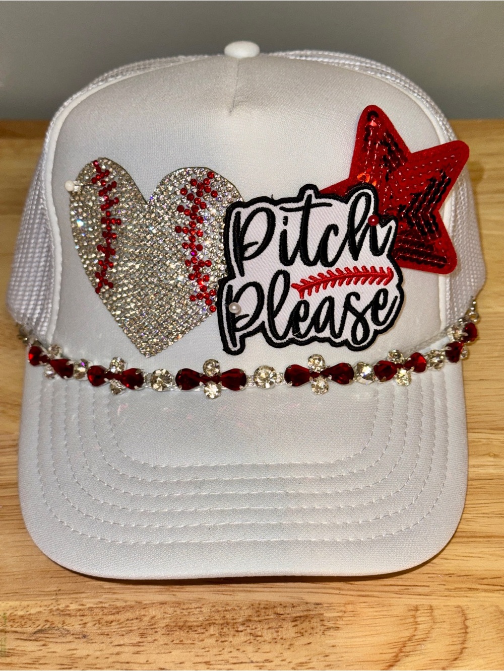 OTTO PITCH PLEASE BLING HIGH QUALITY TRUCKER HAT